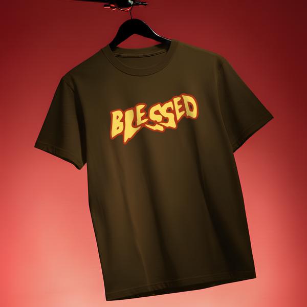blessed - Typography tshirt