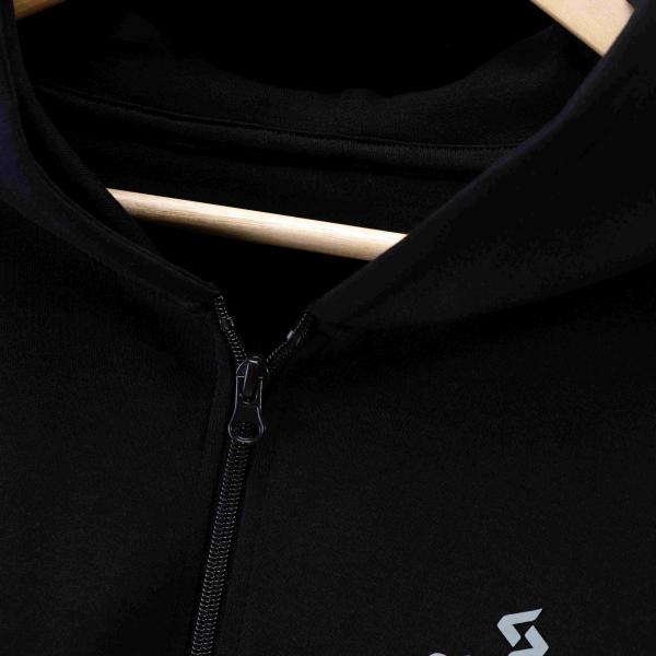 Zipper Hoodie - Black