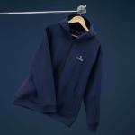 Zipper Hoodie - Navy