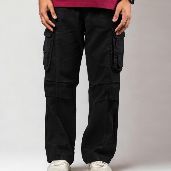 8 Pocket Baggy Pant - Black Color