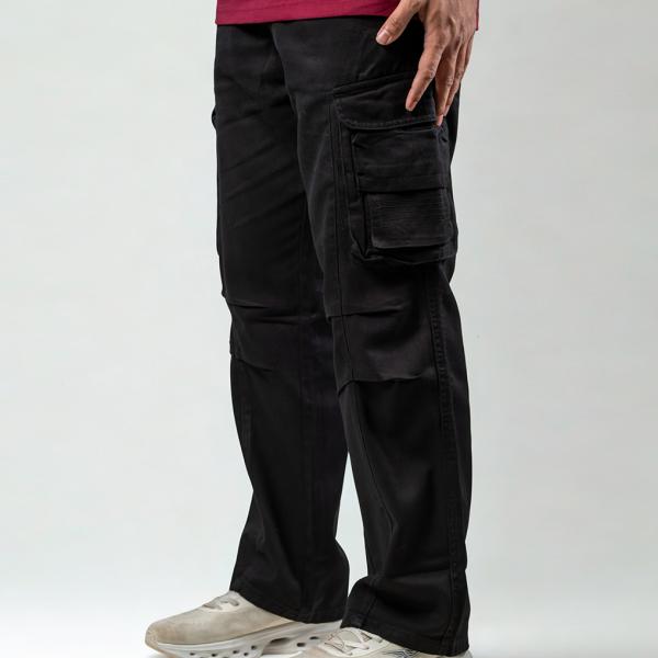 8 Pocket Baggy Pant - Black Color
