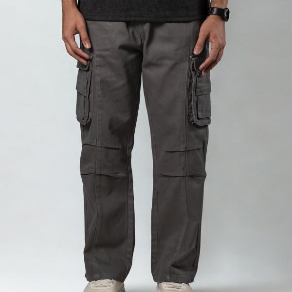 8 Pocket Baggy Pant - Gray Color